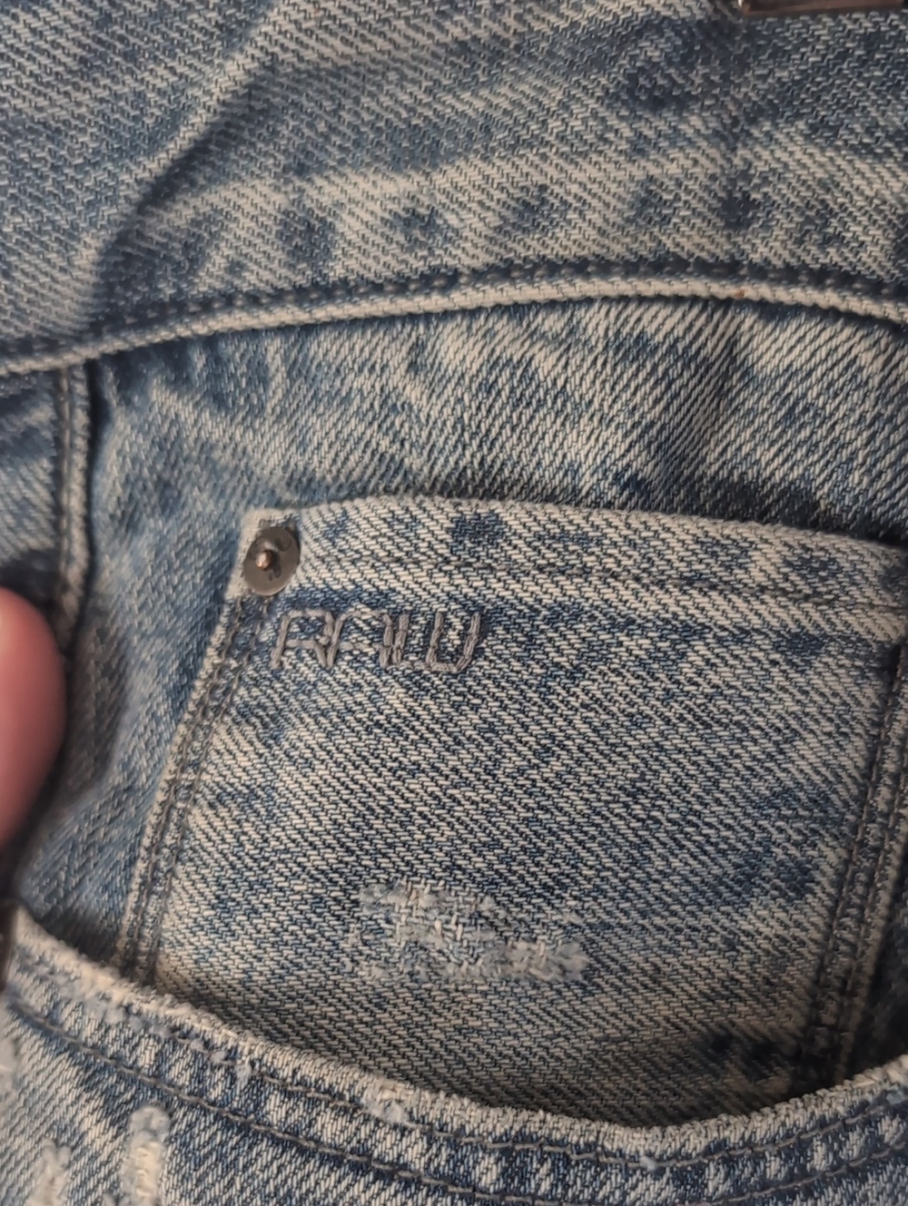 G-Star Raw 3301 Straight Leg Jorts Jean Shorts - Picture 6 of 8